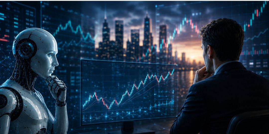 Rappresentazione visiva dell'articolo: Quando l’Intelligenza Artificiale Incontra i Mercati: rivoluzione o nuova illusione finanziaria?